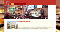 Desktop Screenshot of kotosushihibachi.com
